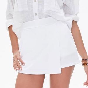 Wrap-front skort